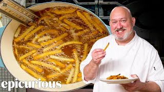 The Best Way To Make French Fries At Home RestaurantQuality  Epicurious 101 [upl. by Airbmac]