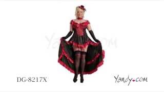 Plus Size CanCan In Paris Costume DG 8217X [upl. by Doak]