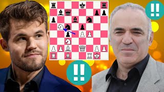 Historic chess set game 16 Magnus Carlsen vs Garry Kasparov [upl. by Nahtanohj696]