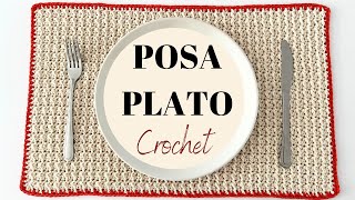 POSA PLATO A CROCHET fácil y rápido de tejer con gancho [upl. by Schreiber270]