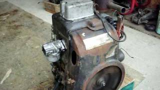 IT RUNS Extremely Rare Single Cylinder 18 HP KOHLER K361 Engine Motor [upl. by Ahtnama]