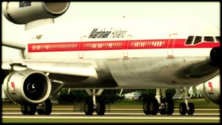 Martinair DC10 landing in Amsterdam Schiphol 1991 [upl. by Neelcaj]