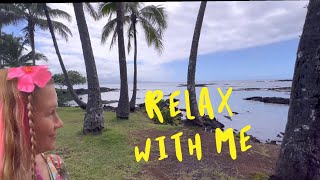 prettyjuls kauai hawaiianbeaches relaxingvideo waves beach mydailyvlog [upl. by Had]