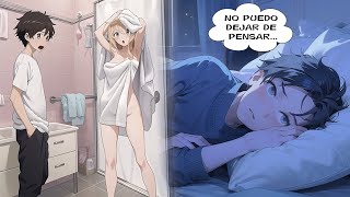 Manga Doblado Entré A La Ducha Pero Estaba Mi Vecina Y La Vi Desde Entonces No Puedo Estudiar [upl. by Eimmij761]