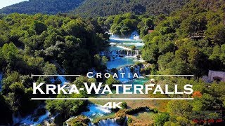 KRKA Waterfalls  National Park Croatia 🇭🇷  by drone 4K [upl. by Enytnoel667]