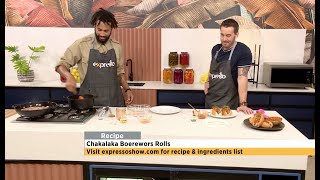 Recipe Chakalaka Boerewors Rolls [upl. by Eniotna]