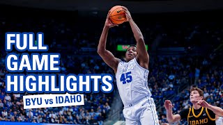 BYU Basketball vs Idaho  FULL GAME HIGHLIGHTS  November 16 2024 [upl. by Ennirroc]