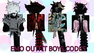 EMO BOYS OUTFIT CODES FOR BERRY AVENUE BLOXBURG AND BROOKHAVEN [upl. by Nowd54]