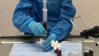 Preparing 2 or more vials to 1 syringe using the Injector Luer Lock N35 [upl. by Jonme864]