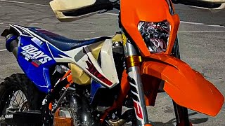 PROBANDO UNA KTM 250 2T FRANCIA OPINION VLOG ENDURO [upl. by Ahsitruc84]