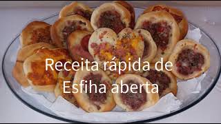 Receita rápida de Esfiha aberta em 1 minuto [upl. by Gosney419]