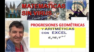 PROGRESIONES ARITMÉTICAS Y GEOMETRICAS CON EXCEL [upl. by Mit]