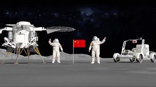 Chinas crewed moon mission rover and lander revealed in animation [upl. by Alyel]