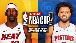 Miami Heat vs Detroit Pistons Full Game Highlights  Nov 12 2024  202425 NBA Season [upl. by Aihsoj]