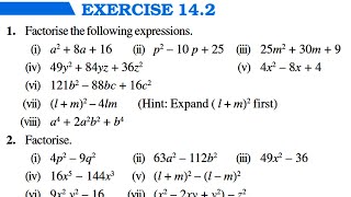 Ch 14 Factorisation  Part 1 Exercise 142  Class 8 Maths  RBSE CBSE NCERT [upl. by Elata]