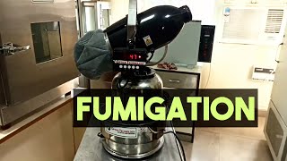 Fumigation Process in Hindi  Fogger Machine  Fumigation in Laboratory [upl. by Yejus404]