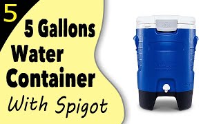 Best 5 Gallon Water Container With Spigot [upl. by Nemad126]