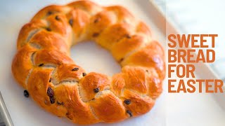 How to make Delicious Sweet Bread for Easter  Sweet Easter Bread Recipe  Italian Easter Bread [upl. by Lleynad560]