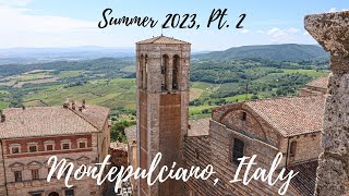 Montepulciano Italy  Summer 2023 pt 2 De Ricci Winery and Palazzo Views [upl. by Iver562]