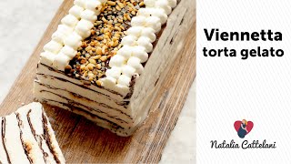 VIENNETTA FATTA IN CASA  Ricetta torta gelato con 2 ingredienti  Natalia Cattelani [upl. by Kittie]