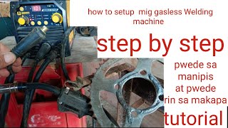 Powerhouse mig gasless Welding machine tutorial [upl. by Nauqed]