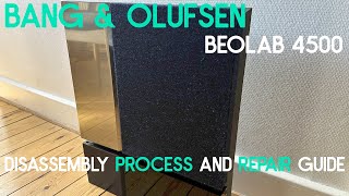 Bang amp Olufsen Beolab 4500 Active Loudspeakers Disassembly process and Repair guide [upl. by Gosney]