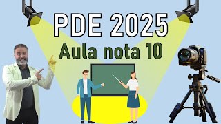 PDE Aula nota 10 professores [upl. by Ailefo]