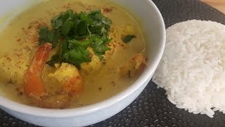 S1 Ep20 Curry de lotte et crevettes au lait de coco [upl. by Caundra919]