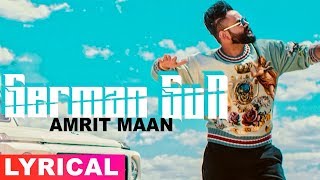 Amrit Maan  German Gun Lyrical Video  Ft DJ Flow  Latest Punjabi Songs 2019  Speed Records [upl. by Fauver]