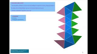 Poliedros regulares Icosaedro Desarrollo plano [upl. by Oneida]