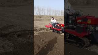 25HP tractor tiller machine plow rotary tilling planter ditching backfill tiller shorts [upl. by Ahsimak]