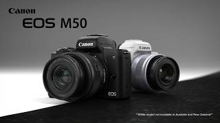 Canon EOS M50 Mirrorless Camera  First Look [upl. by Annodahs300]