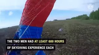 Two skydivers die after colliding midair losing consciousness [upl. by Donal]