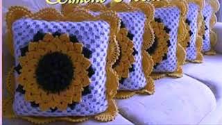 FUNDAS A CROCHET PARA COJINES DE SALA Y DORMITORIOS [upl. by Ativet]