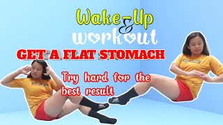 GET A FLAT STOMACH LETS TRY THIS EXERCISE missdin workout exercise [upl. by Aniratac963]