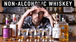 Tasting 5 NONALCOHOLIC whiskies Are they any good [upl. by Nylirem]