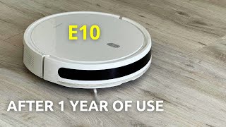 Xiaomi E10 Robot Vacuum Cleaner After A Year Of Use [upl. by Alaikim876]