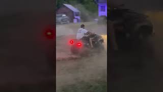 Brute force 300 donuts 4wheeler kawasaki drift [upl. by Jair]