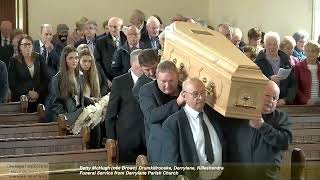 Betty McHugh née Brown Drumkillrooske Derrylane Killeshandra Funeral Service from Derrylane Parish [upl. by Ynnol]