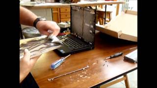 How to replace laptop screen in a Dell Latitude e6400 [upl. by Yle]