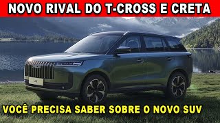 🚨O NOVO RIVAL DO TCROSS E CRETA CHEGA AO BRASIL JAECOO J5 [upl. by Peursem]