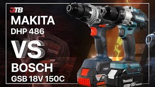 😱 WER ist BESSER BOSCH vs MAKITA Neuheiten DHP486 amp GSB 18V150C SCHLAGBOHRSCHRAUBER im HÄRTETEST [upl. by Alihet]