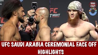 UFC Saudi Arabia Ceremonial Face Off Highlights [upl. by Phillip575]