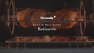 Using the HeavyDuty Rotisserie on Your Thermador Builtin Wall Oven [upl. by Dionysus]