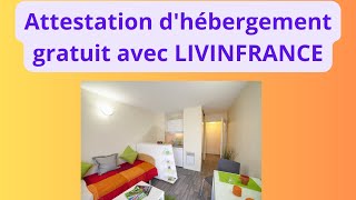 Voici comment avoir une attestation dhébergement avec livinFrance [upl. by Kerge]