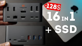 Budget 16 in 1 Docking Station With SSD Enclosure by Cabletime Review [upl. by Landel]