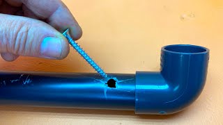 Genius Idea Fix Broken Plastic Pipe in 2 Minutes With This Method [upl. by Ambrose]