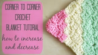 CROCHET How to crochet the corner to corner C2C blanket  Bella Coco [upl. by Lihas]