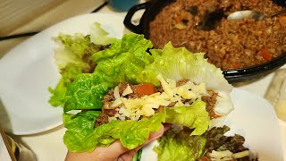 EASY AND SIMPLE LOW CARB KETO SLOPPY JOE WRAP ●KETO DIET [upl. by Marlene617]