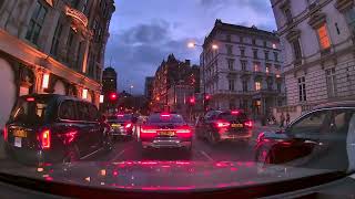 Driving Through London from Canary Wharf Time Lapse [upl. by Fanchon]